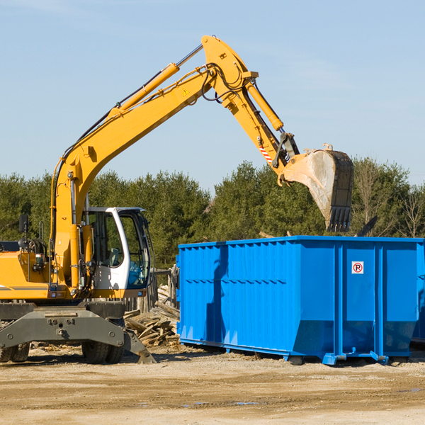 are there any restrictions on where a residential dumpster can be placed in Fobes Hill